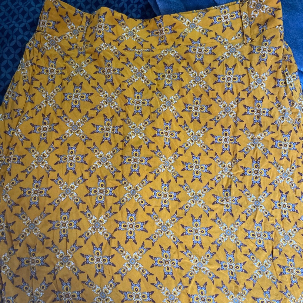 Yellow Star Patterned Skirt